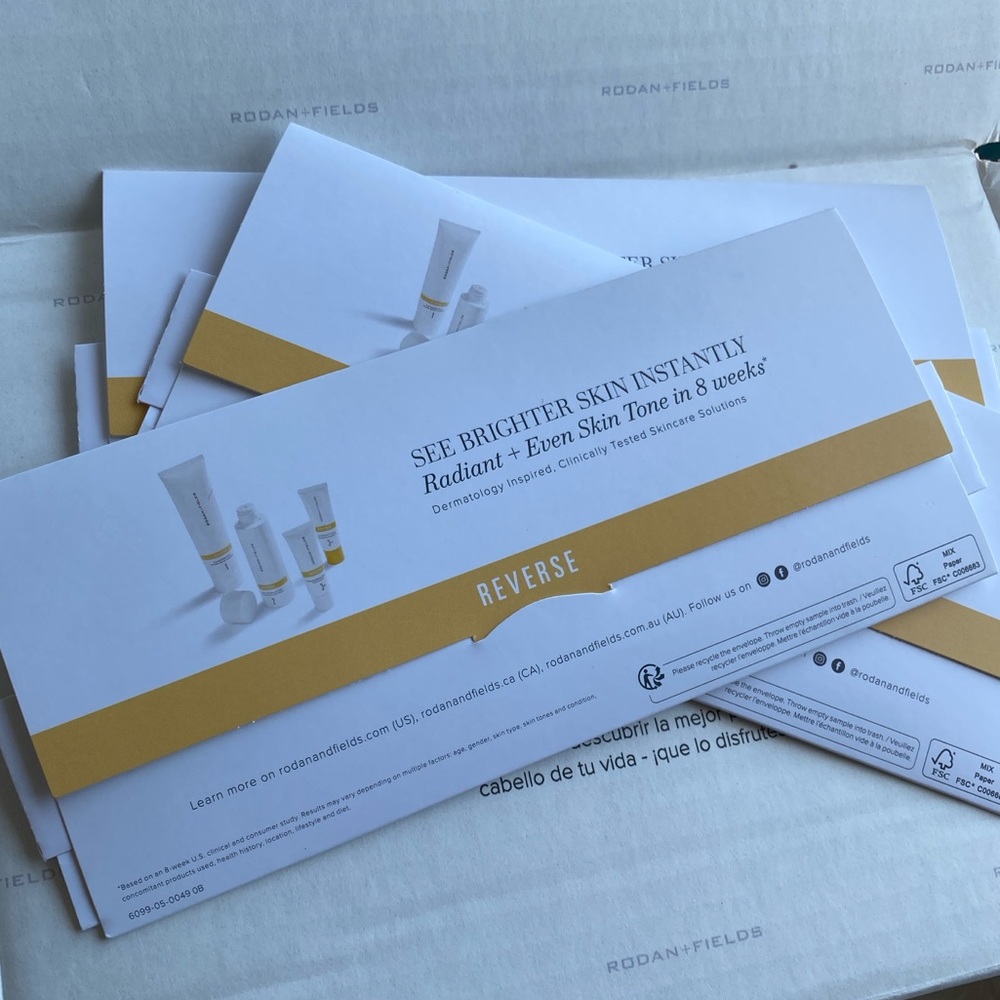 Rodan + Fields REVERSE Skincare Sample/Trial Packs (3)